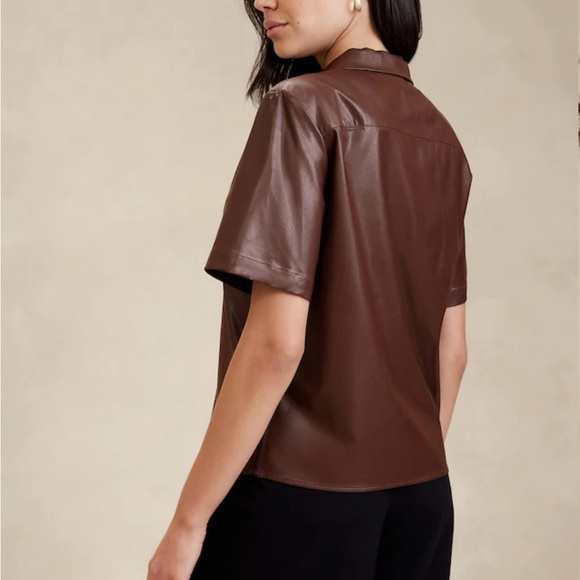 Vegan leather shirt - Picture 4 of 5